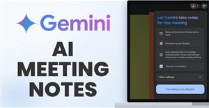 Hướng dẫn ghi chú cuộc họp Google Meet bằng Gemini