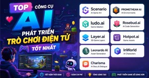 TOP công cụ AI phát triển trò chơi điện tử tốt nhất