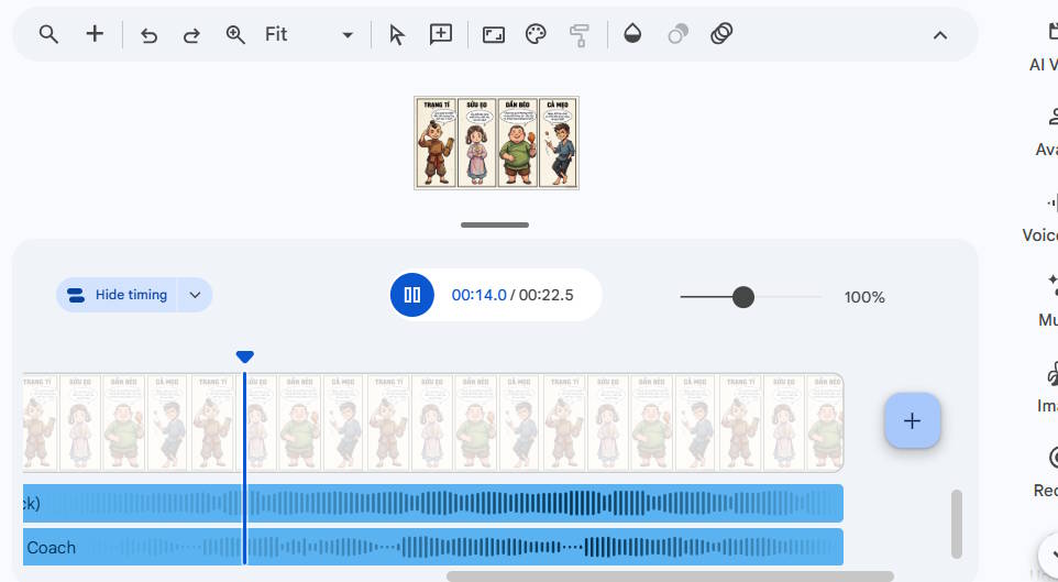 Video AI trên Google Vids