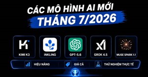 So sánh 5 mô hình AI mới ra mắt trong tháng 7/2026: Grok 4.5, GPT-5.6, Muse Spark 1.1, Inkling và Kimi K3