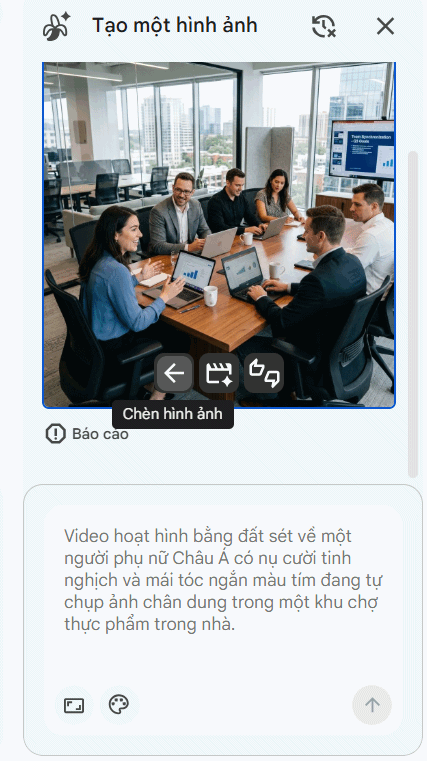 Chèn ảnh AI vào Google Vids