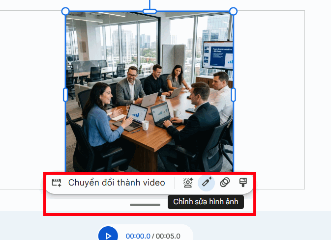 Tùy chọn cho ảnh AI tạo trên Google Vids