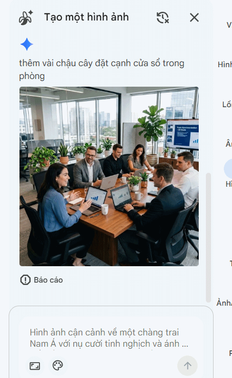 Ảnh AI mới tạo trên Google Vids
