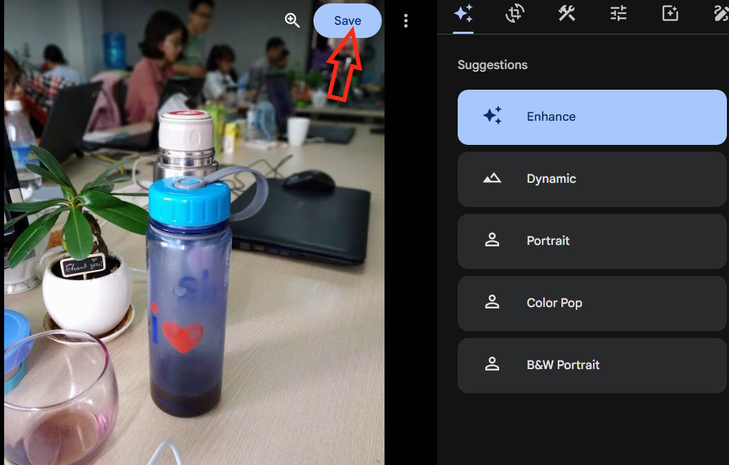 Chỉnh sửa ảnh trên Google Photos