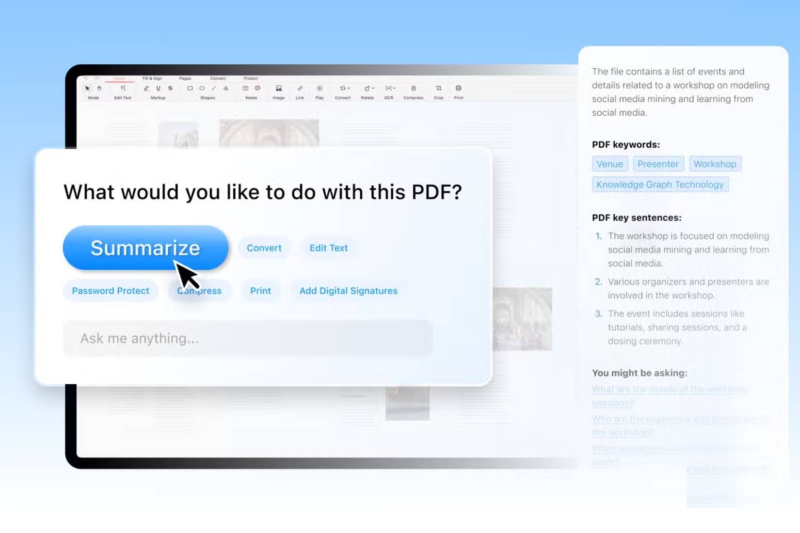 Trợ lý AI PDFGear, ChatPDF