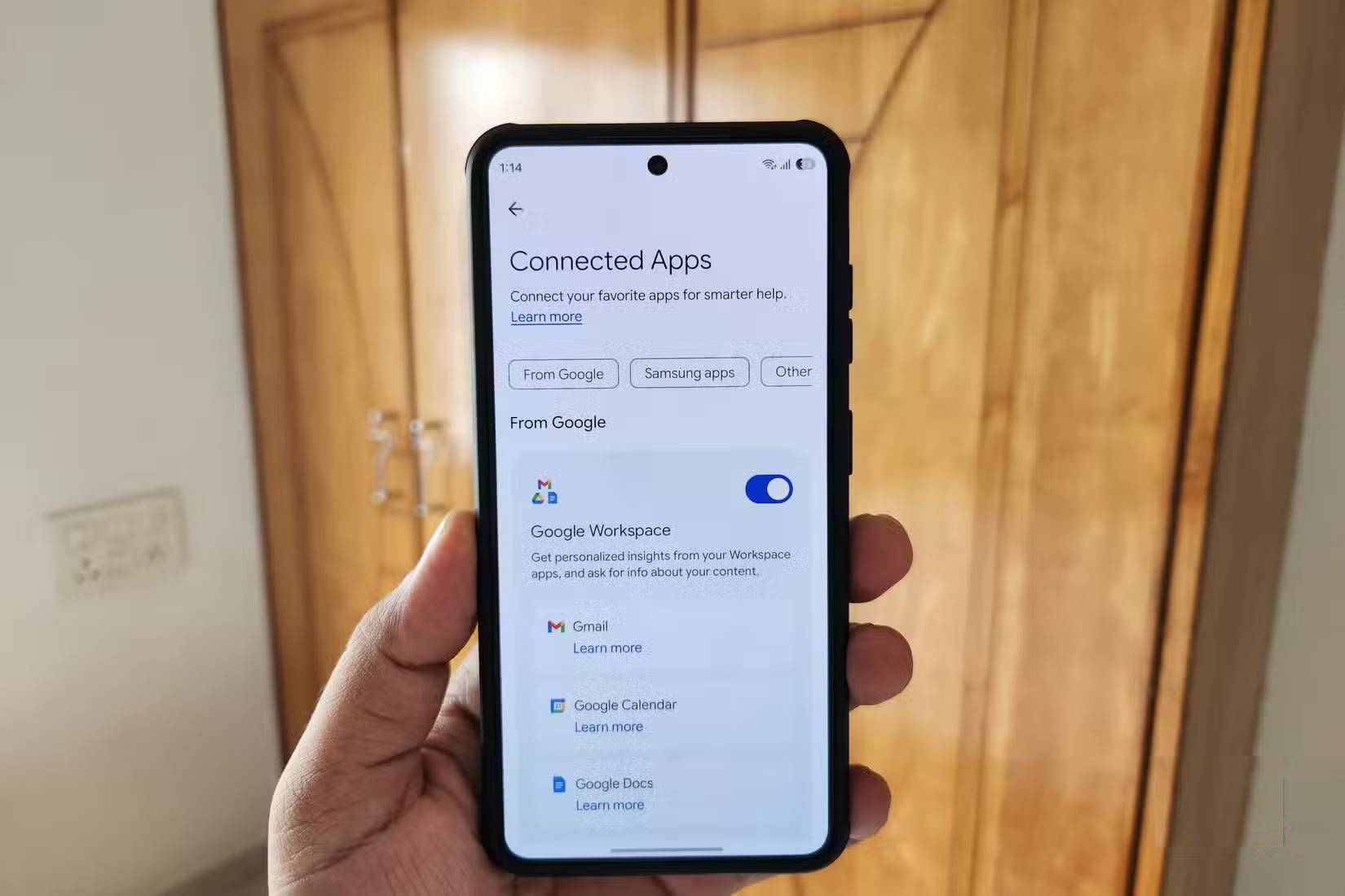 Các ứng dụng được kết nối trên Gemini cho Android