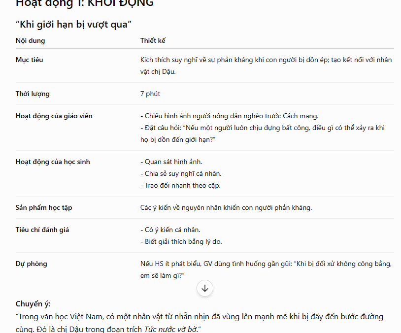 Thiết kế giáo án dạy học