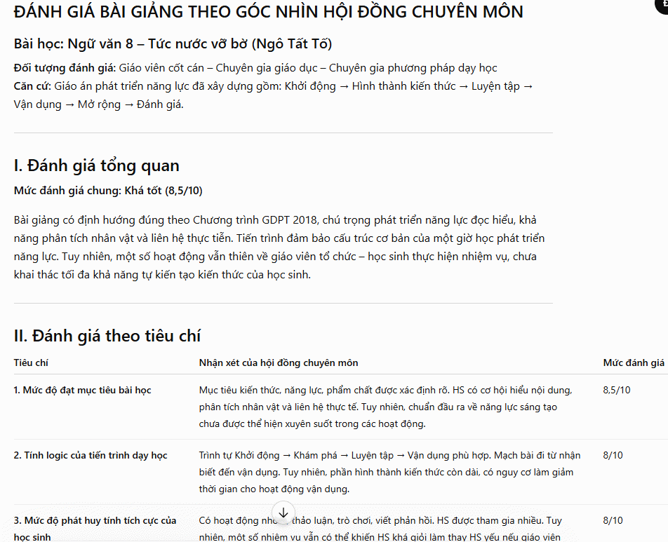 Cải tiến nội dung dạy học