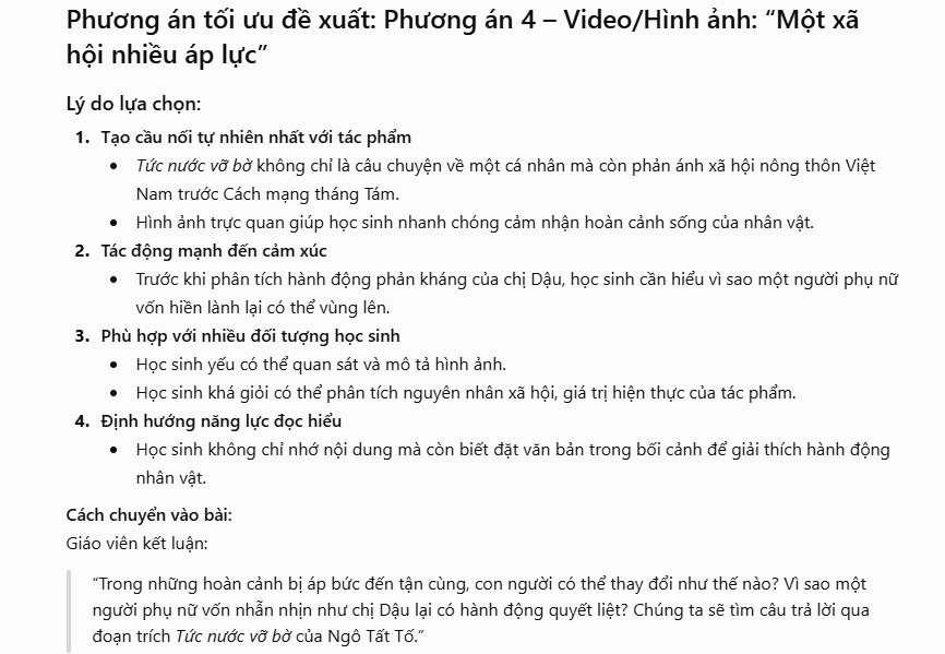Tạo hoạt động mở đầu