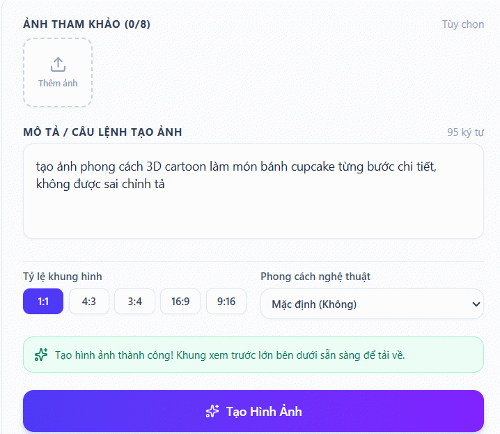 Tạo hình ảnh quy trình