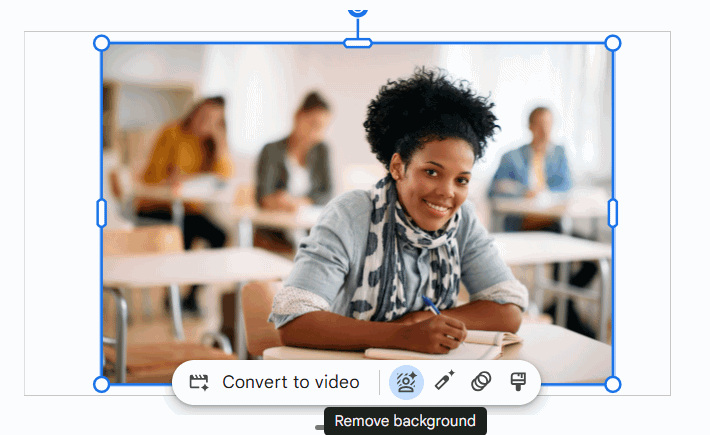 Xóa nền ảnh chủ thể người trên Google Vids AI