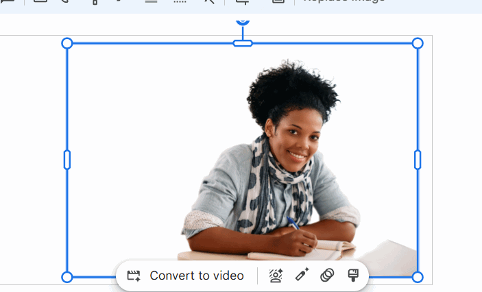 Remove background trên Google Vids AI