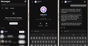 Hướng dẫn nhắn tin Meta AI trên Threads