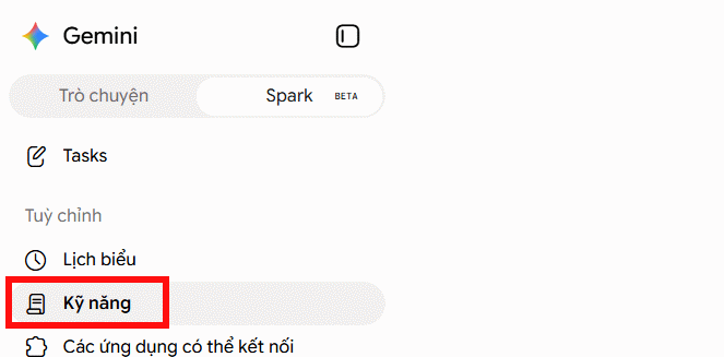 Kỹ năng sử dụng Gemini Spark