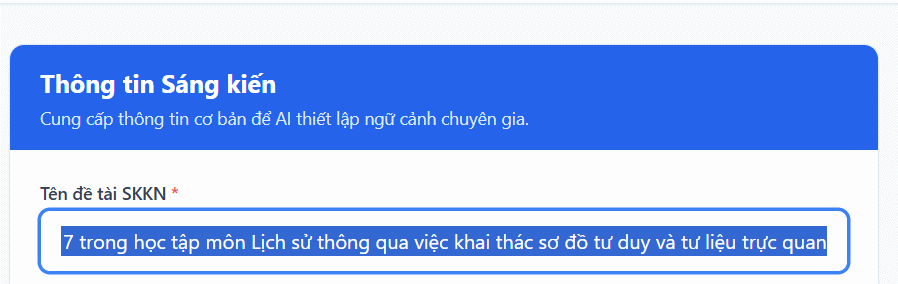 Dùng Trợ lý viết SKKN