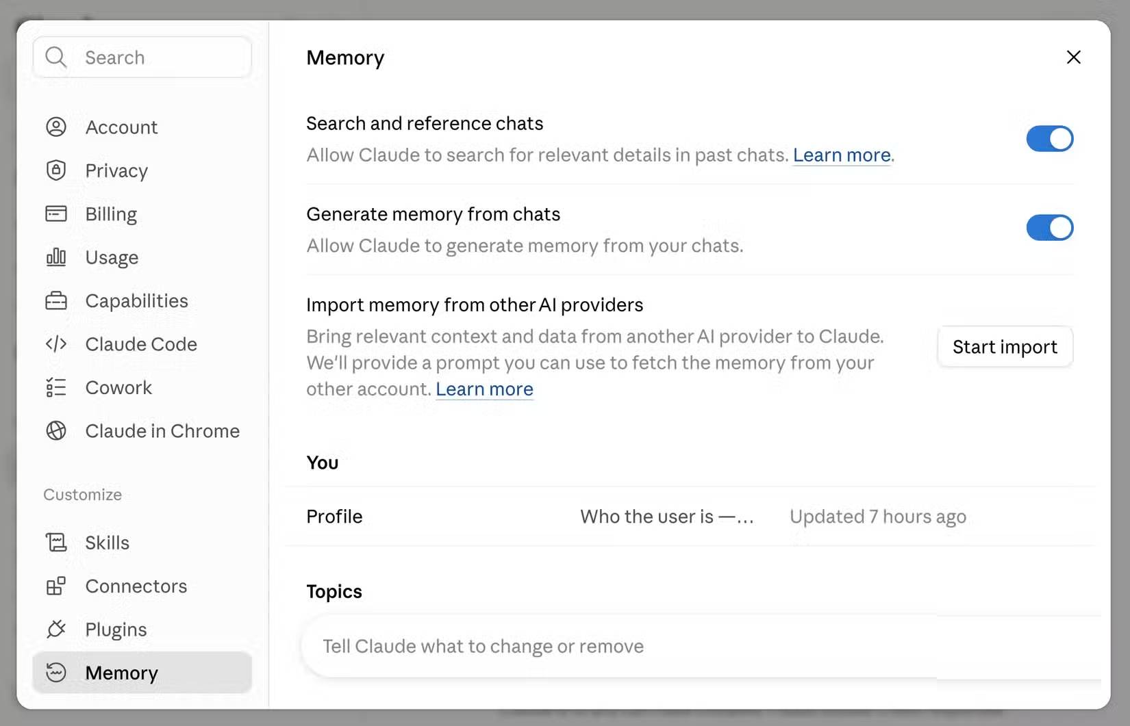 Trang Memory của Claude Code