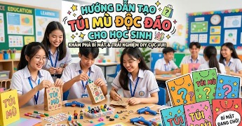 Prompt thiết kế túi mù tặng học sinh