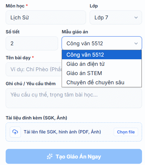 Hướng dẫn dùng AI soạn giáo án chất lượng