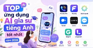 TOP ứng dụng AI gia sư tiếng Anh tốt nhất năm 2026