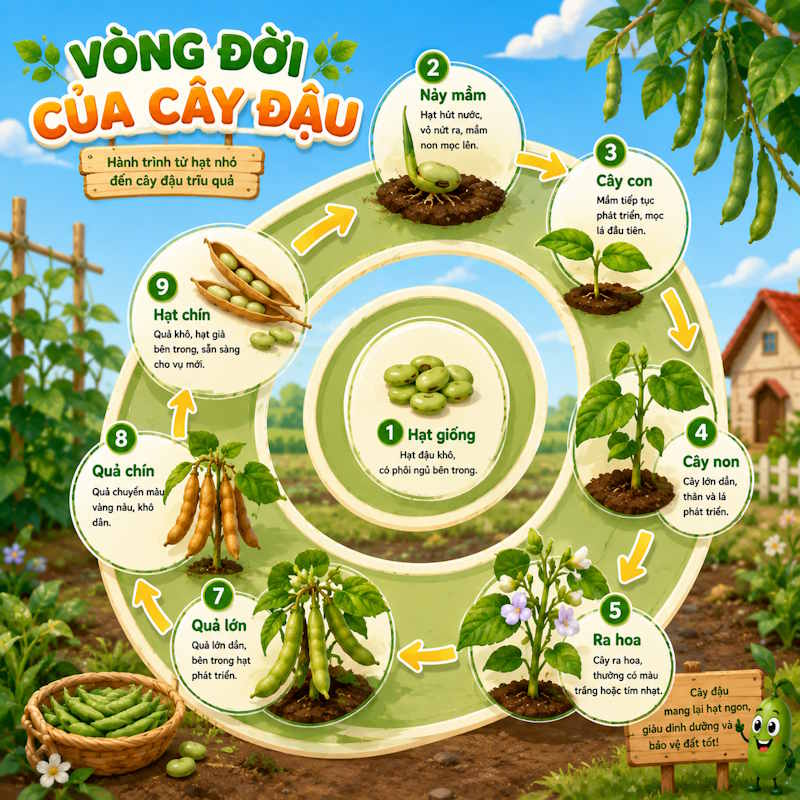 Câu lệnh tạo Infographic ảnh Vòng đời