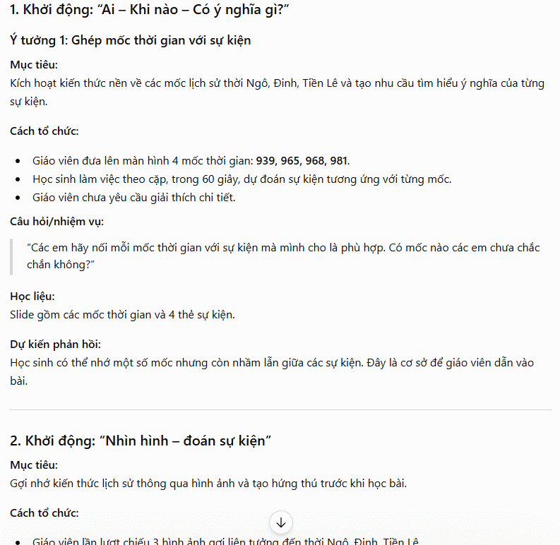 Hoạt động khởi động 