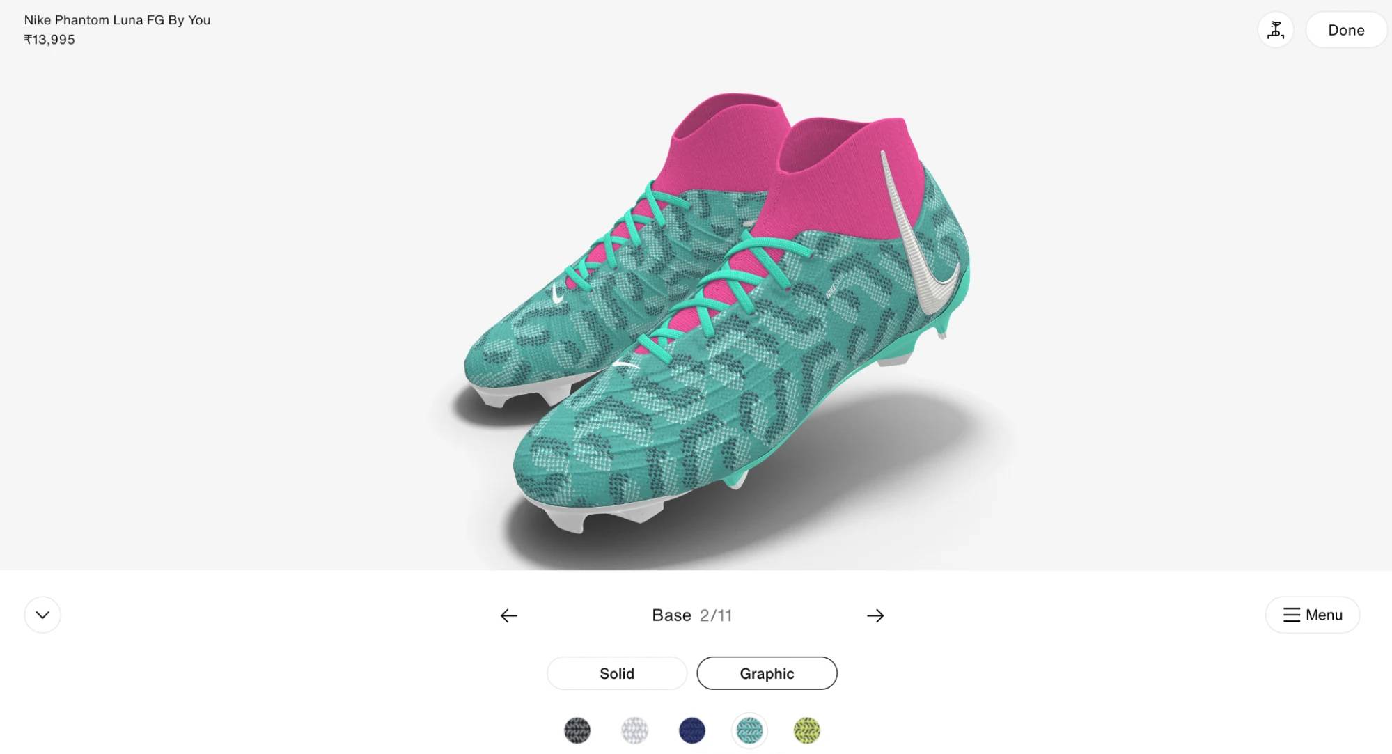 Ví dụ về cách bạn có thể tùy chỉnh giày Nike bằng AI
