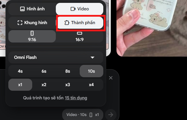 Thiết lập tạo video unbox trên Flow 3