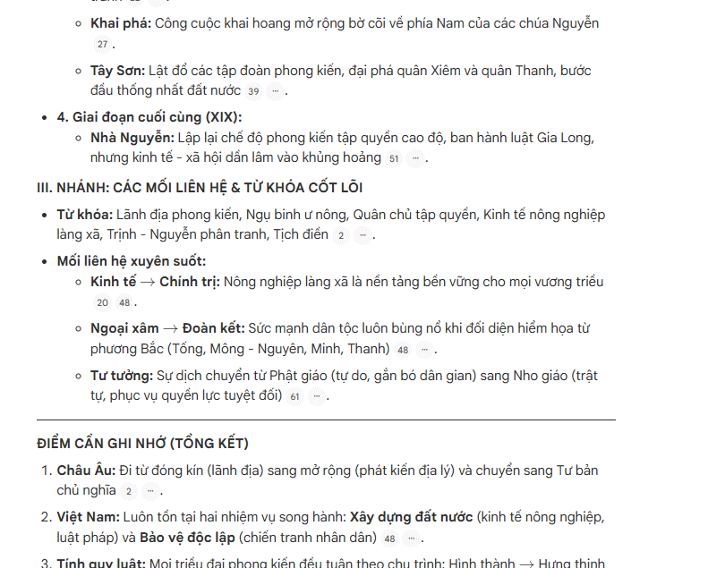 Bản đồ kiến thức nâng cao
