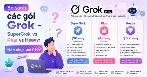 So sánh các gói Grok - SuperGrok vs Plus vs Heavy: Nên chọn gói nào?