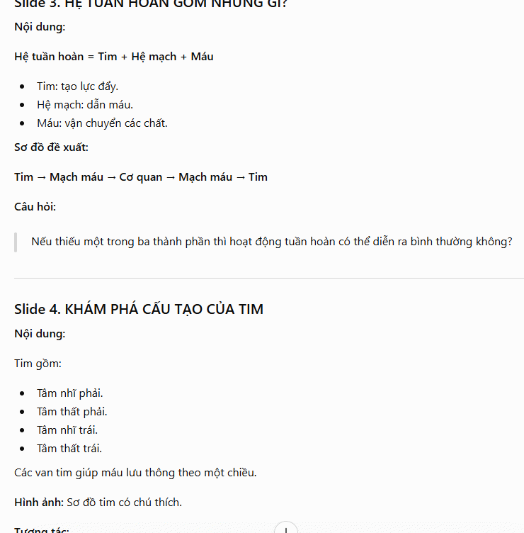 Prompt thiết kế học liệu