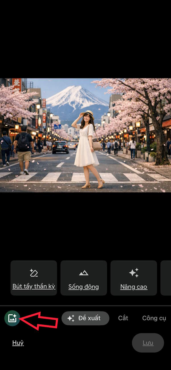 AI photo editing in Google Photos