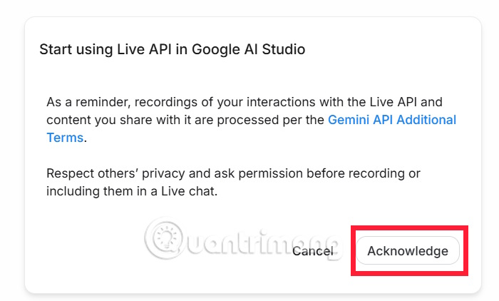 Dùng công cụ dịch trên Google AI Studio