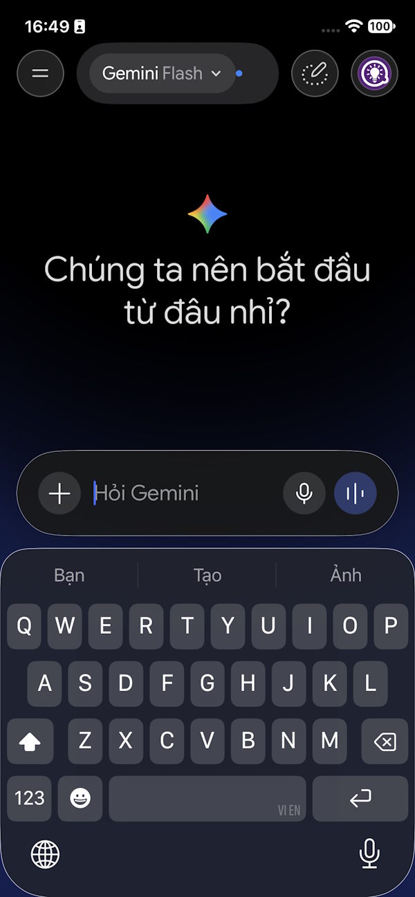 Giao diện Gemini