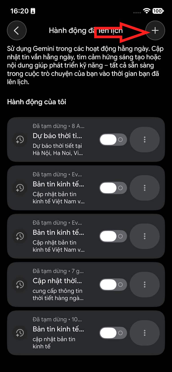 Thêm lịch hoạt động mới