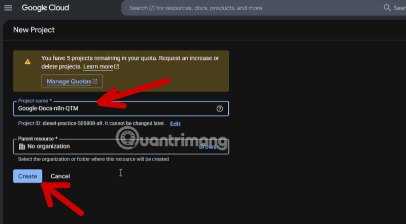 hướng dẫn n8n Google Docs