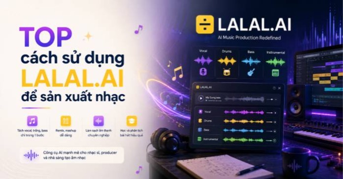 TOP cách sử dụng LALAL.AI để sản xuất nhạc
