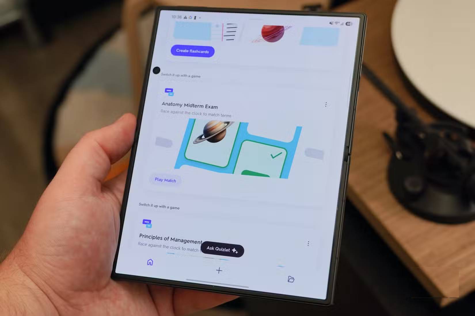 Các gợi ý luyện tập trên ứng dụng Quizlet