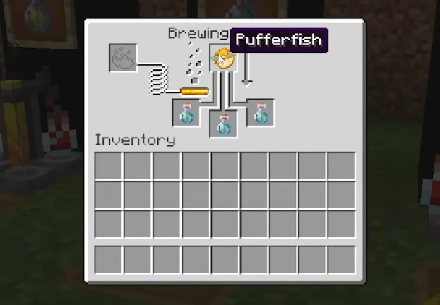bàn pha chế Minecraft