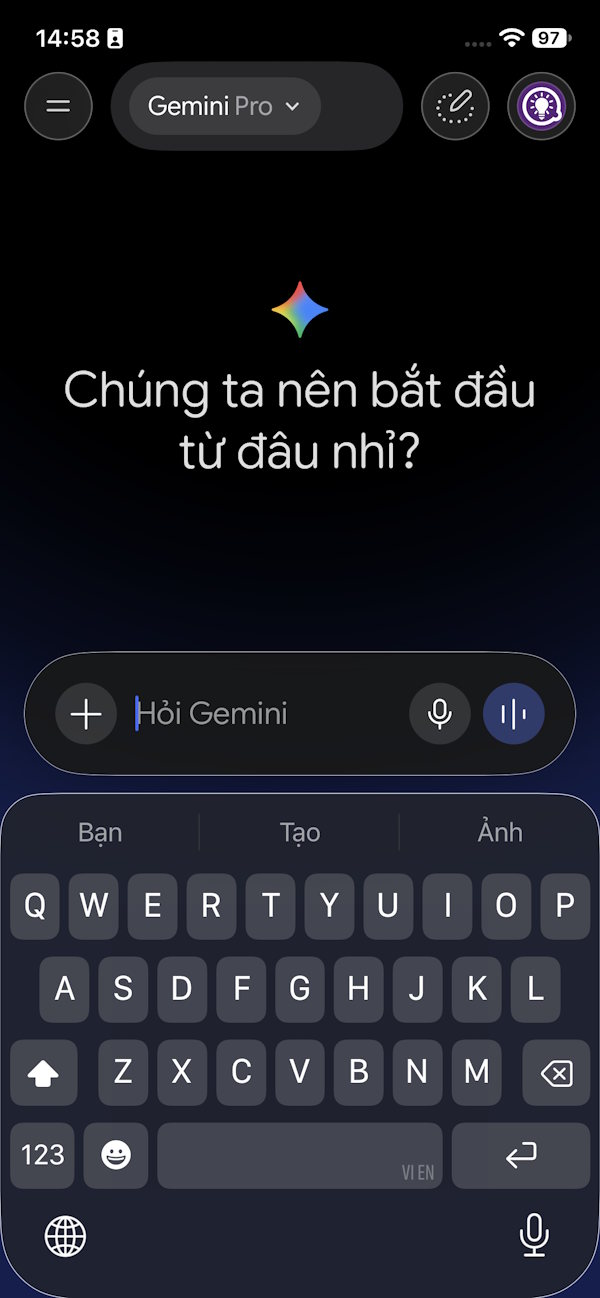Giao diện Gemini