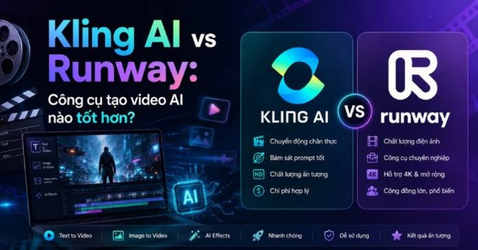 Kling AI vs Runway: Công cụ tạo video AI nào tốt hơn?