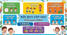 Prompt tạo poster nội quy lớp học các cấp