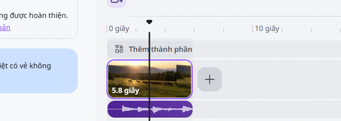 Chèn nhạc nền vào video trên Canva
