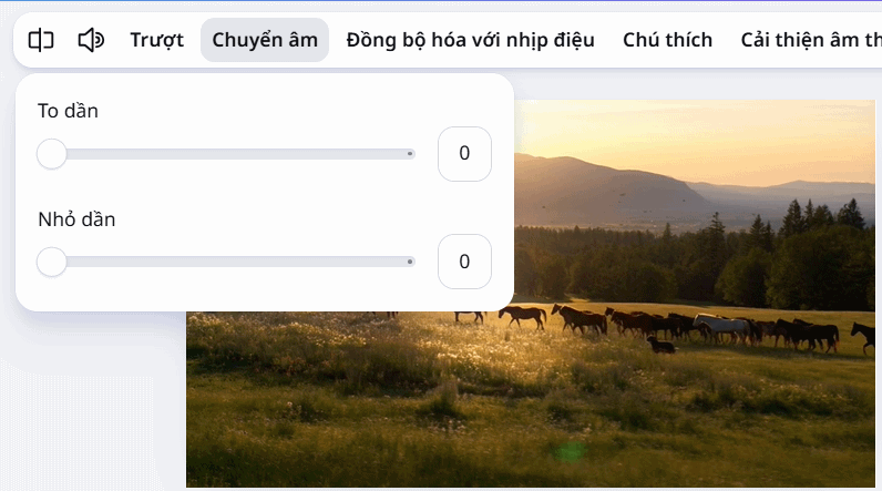 Chỉnh nhạc nền vào video trên Canva