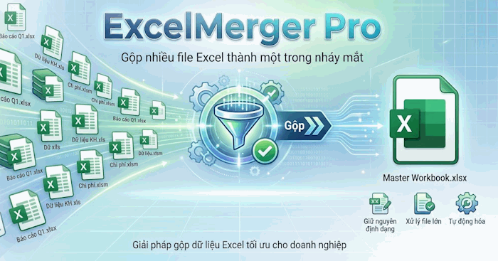ExcelMerger Pro: Combine Multiple Excel Files Into One