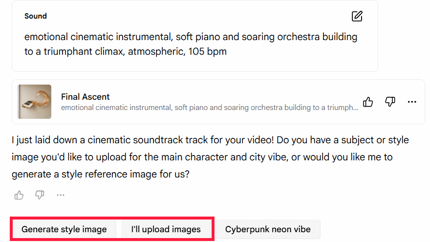 Tạo ảnh nền video ca nhạc trên Google Flow Music
