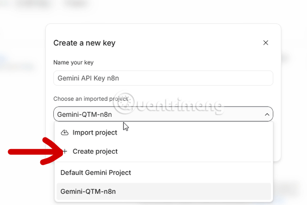 n8n credential Gemini