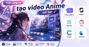 TOP công cụ AI tạo video Anime nổi bật