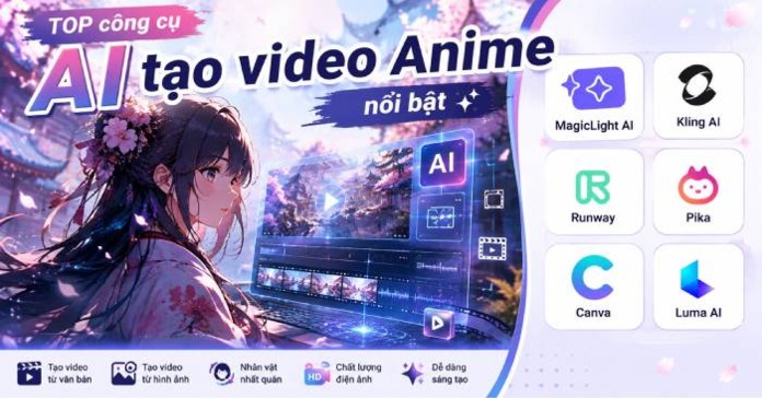 TOP công cụ AI tạo video Anime nổi bật