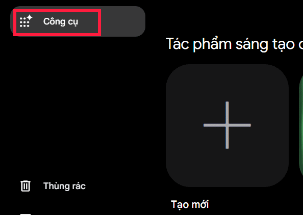 Công cụ mới trên Google Flow