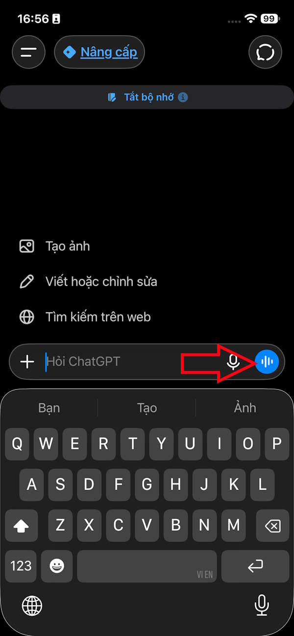 ChatGPT Voice trên điện thoại